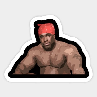 Large Black Man BARRY WOOD Sticker